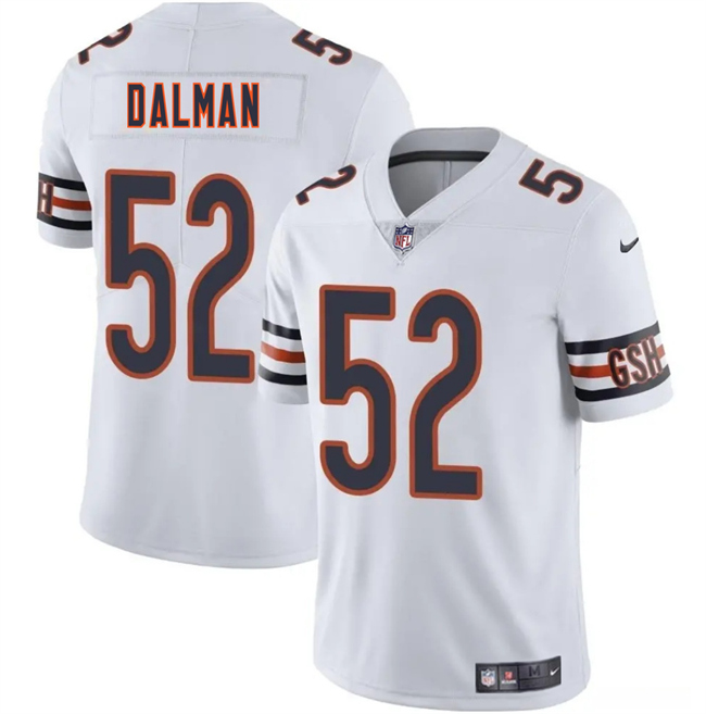 Men's White Chicago Bears #52 Drew Dalman 2025 Vapor Stitched Football Jersey